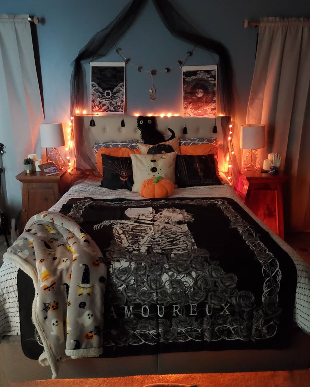 Transform Your Bedroom into a Halloween Cave