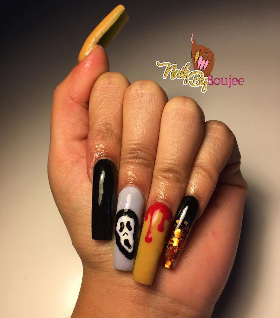 100 Easy Halloween Nails Art Ideas For Your Inspirations 39