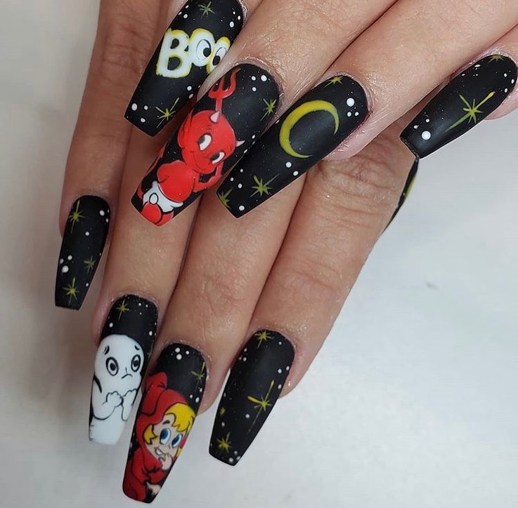 100 Easy Halloween Nails Art Ideas For Your Inspirations 66