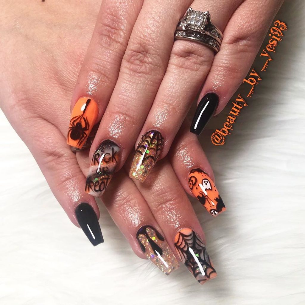 100 Easy Halloween Nails Art Ideas For Your Inspirations 81