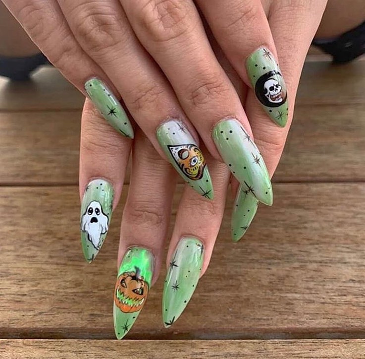 100 Easy Halloween Nails Art Ideas For Your Inspirations 98