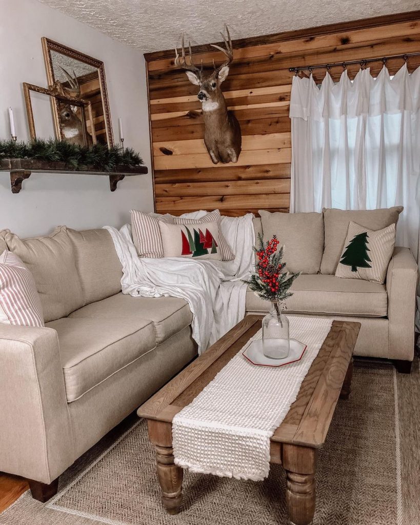 100 Cozy Farmhouse Christmas Decor Ideas To Makes Your Home Feel Warm 52