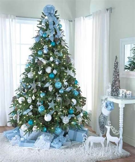 Blue And Silver Christmas Tree Decor Ideas 05