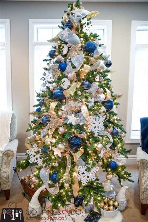 30+ Blue And Silver Christmas Tree Decor Ideas - PinMomStuff