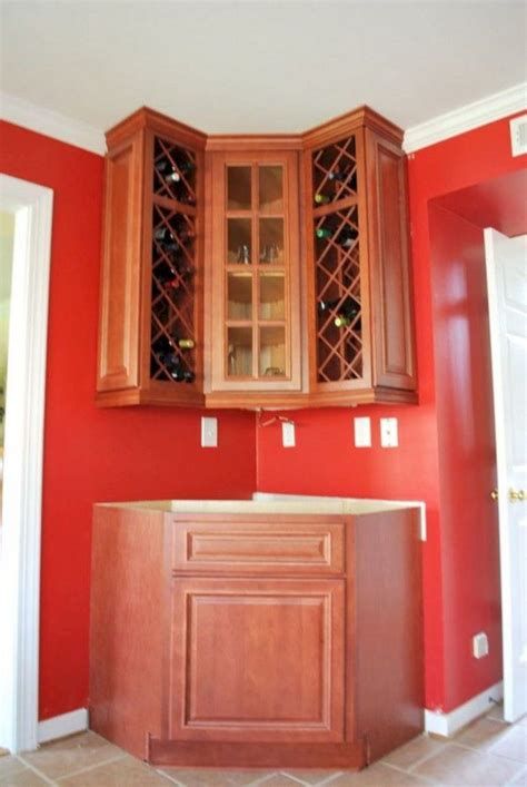 Gorgeous Small Corner Wine Cabinet Ideas For Home Look More Beautiful 14