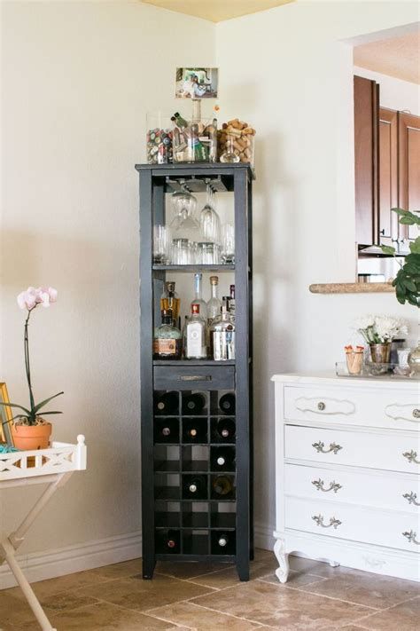 Gorgeous Small Corner Wine Cabinet Ideas For Home Look More Beautiful 23