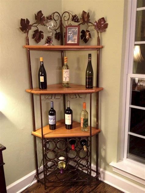 Gorgeous Small Corner Wine Cabinet Ideas For Home Look More Beautiful 25