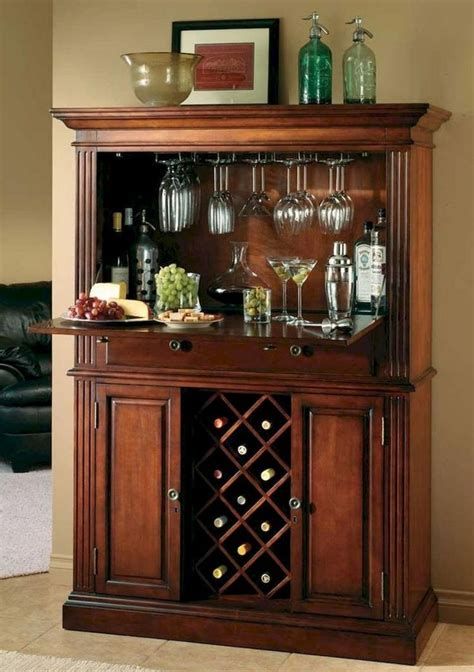 Gorgeous Small Corner Wine Cabinet Ideas For Home Look More Beautiful 44