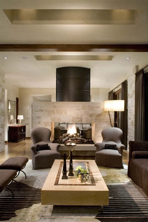 Living Room Design Ideas With Fireplace 21