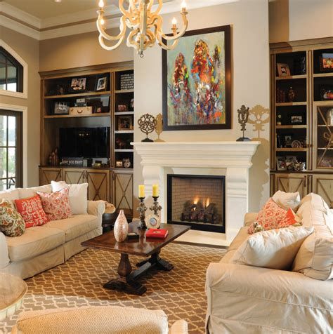 Living Room Design Ideas With Fireplace 35