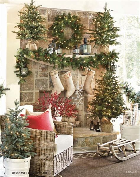 Marvelous Rustic Christmas Fireplace Mantel Decorating Ideas 04