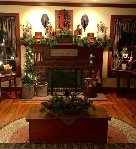 30+ Marvelous Rustic Christmas Fireplace Mantel Decorating Ideas ...