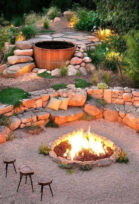 Perfect Fire Pit Design Ideas For Winter Season Decoration 41