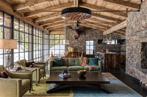 Warm Rustic Family Room Designs For The Winter 19