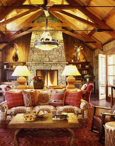 Warm Rustic Family Room Designs For The Winter 21