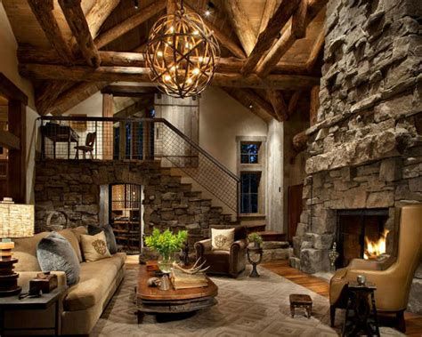 Warm Rustic Family Room Designs For The Winter 29