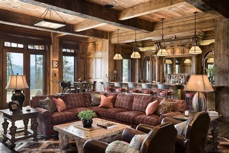 Warm Rustic Family Room Designs For The Winter 33