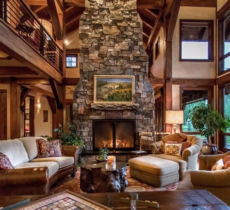 Warm Rustic Family Room Designs For The Winter 41