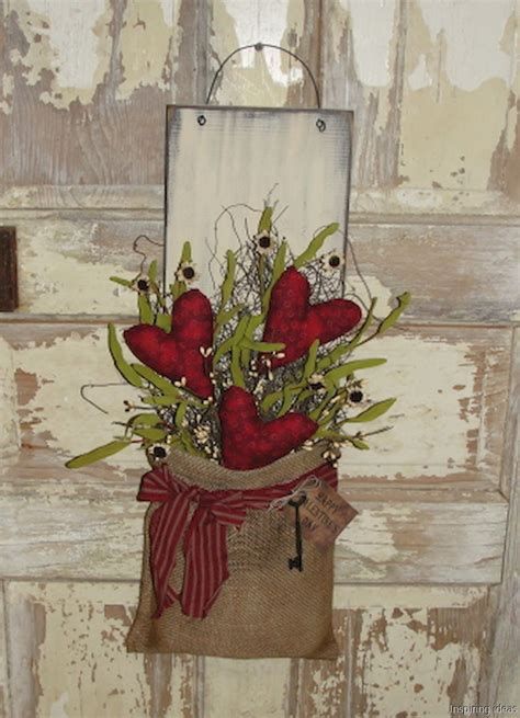 Awesome Burlap Valentine Decorations Ideas 19