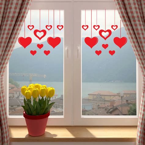 Comfy Lighted Valentine Window Decorations Ideas 25