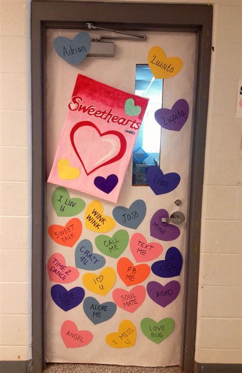 Cozy Valentines Day Classroom Door Decorations Ideas 12