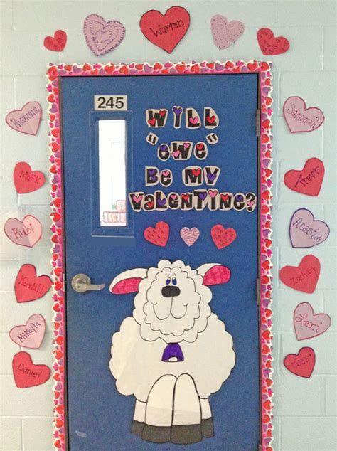 Cozy Valentines Day Classroom Door Decorations Ideas 38
