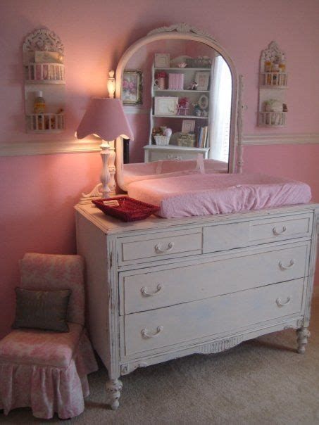 Warm Shabby Chic Baby Changing Table Ideas 16