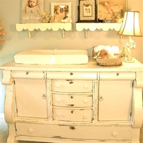 Warm Shabby Chic Baby Changing Table Ideas 39