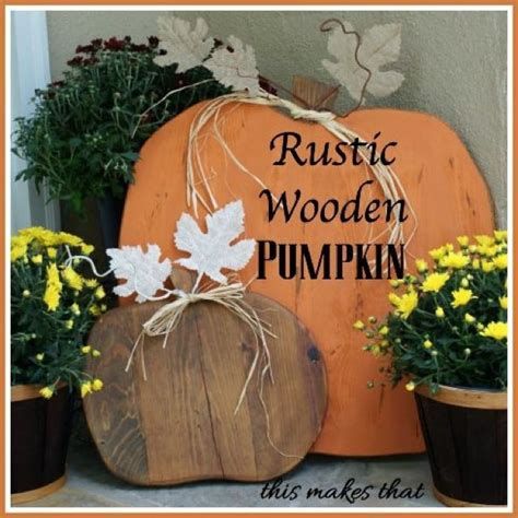 Beautiful Wooden Pumpkins For Yard 01