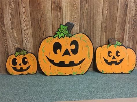 Beautiful Wooden Pumpkins For Yard 03