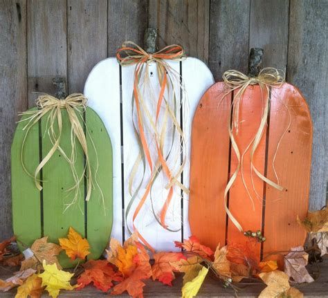 Beautiful Wooden Pumpkins For Yard 06