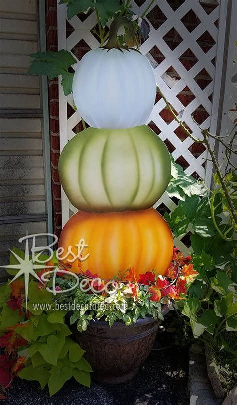 Beautiful Wooden Pumpkins For Yard 26