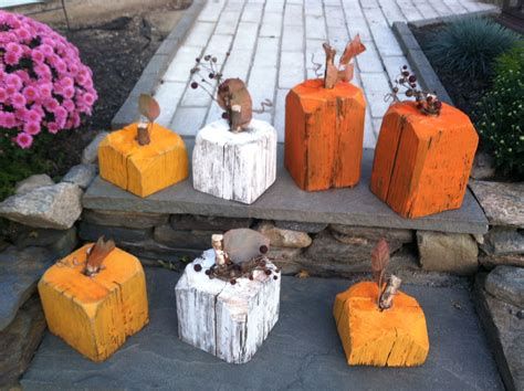 Beautiful Wooden Pumpkins For Yard 28