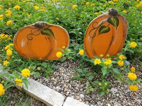 Beautiful Wooden Pumpkins For Yard 42