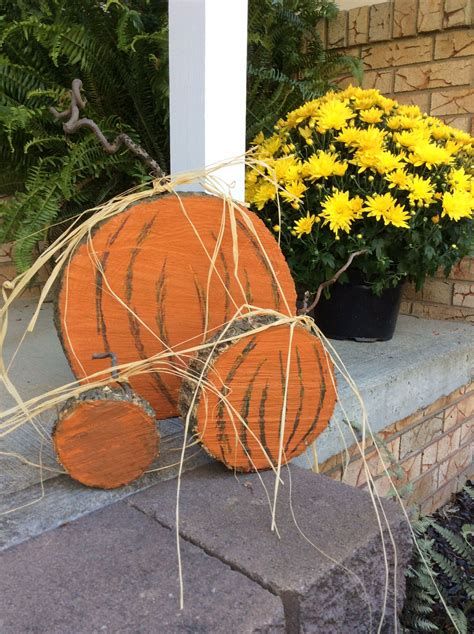 Beautiful Wooden Pumpkins For Yard 43