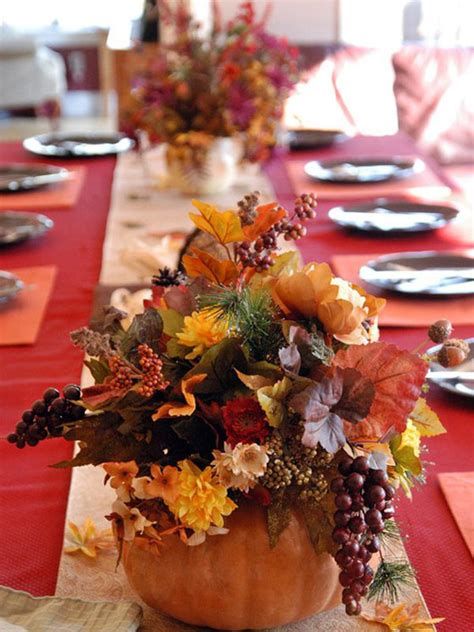 Cool Table Centerpiece For Thanksgiving 24