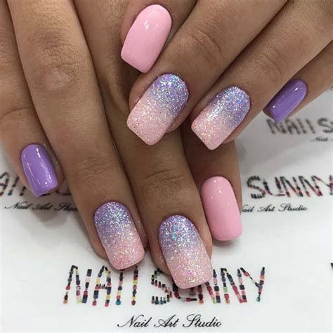 Creative Purple And Pink Nails 12