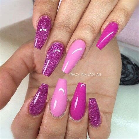 Creative Purple And Pink Nails 17