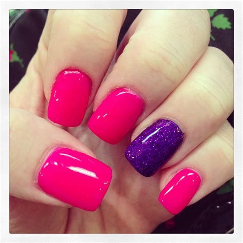 Creative Purple And Pink Nails 32