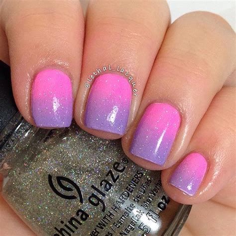 Creative Purple And Pink Nails 42