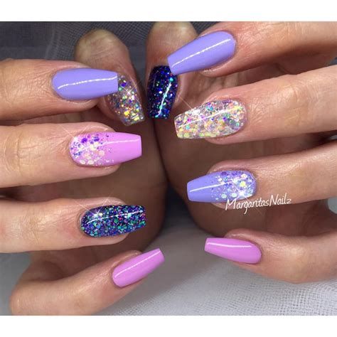 Creative Purple And Pink Nails 43