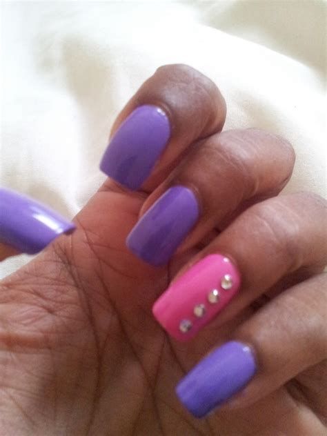 Creative Purple And Pink Nails 46