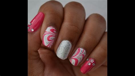 Inspiring Silver And Pink Nails 04