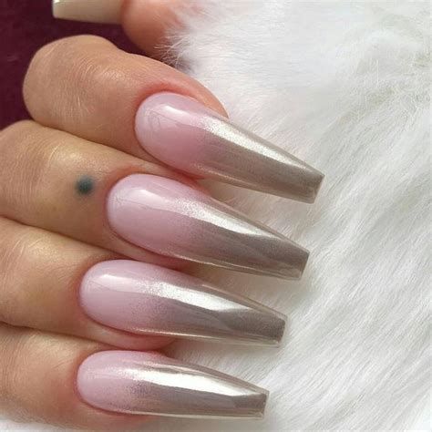 Inspiring Silver And Pink Nails 12