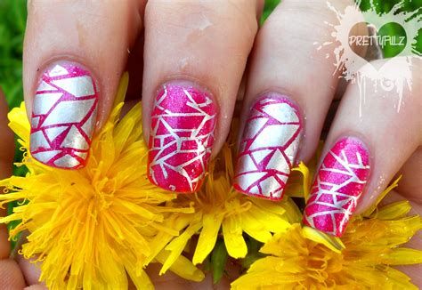 Inspiring Silver And Pink Nails 15