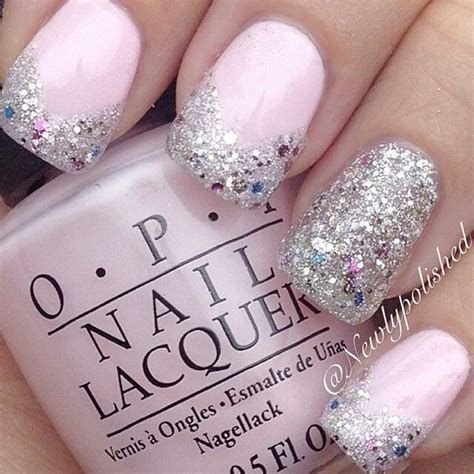 Inspiring Silver And Pink Nails 16