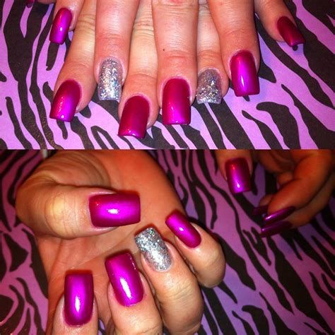 Inspiring Silver And Pink Nails 34