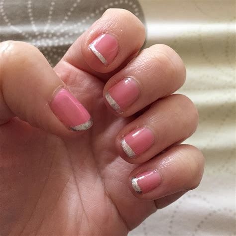 Inspiring Silver And Pink Nails 42