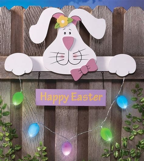 Lovely Outdoor Easter Decorations Lights 22