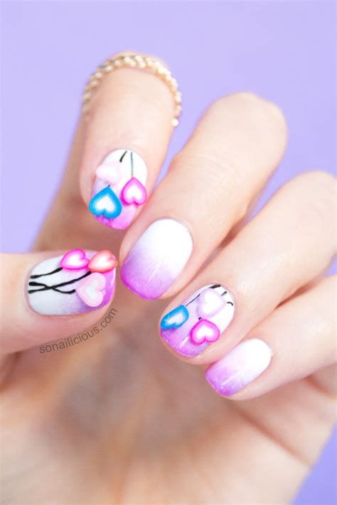 Totally Comfy Valentines Nail Designs Short Nails 02